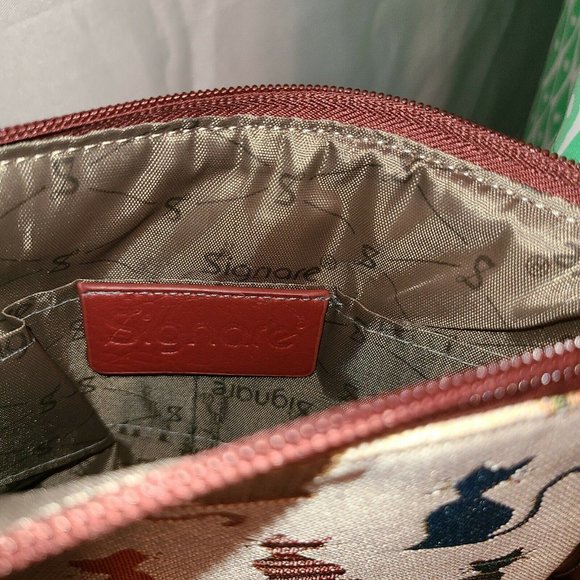 👜 Signare Cheeky Cat Design Woven Tapestry Bag - Picture 3 of 9